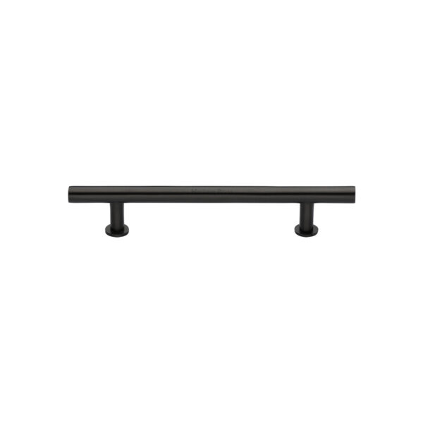 Heritage Brass Cabinet Pull T-Bar Design with 16mm Rose 128mm CTC Polished Nickel Finish 1