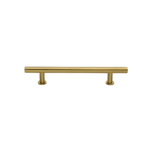 Heritage Brass Cabinet Pull T-Bar Design with 16mm Rose 128mm CTC Satin Rose Gold Finish 1