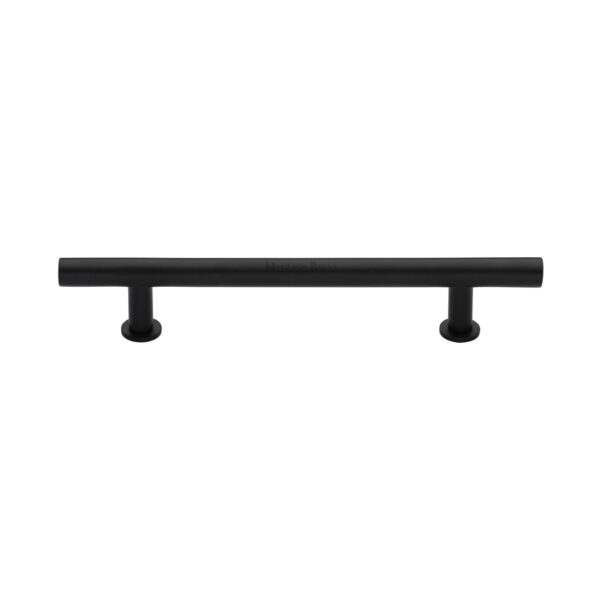 Heritage Brass Cabinet Pull T-Bar Design with 16mm Rose 203mm CTC Polished Chrome Finish 1