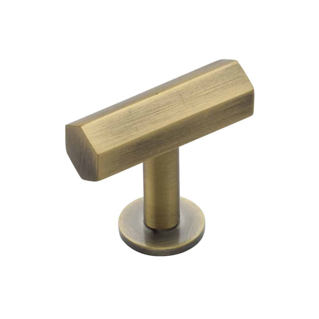 Heritage Brass Cabinet Pull Industrial Design 192mm CTC Satin Brass Finish 1