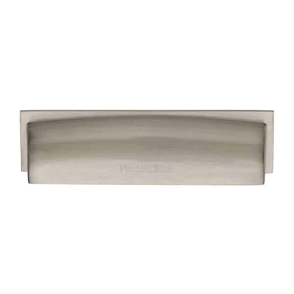 Heritage Brass Cabinet Knob Rectangular Hammered Design 41mm Polished Chrome finish 1