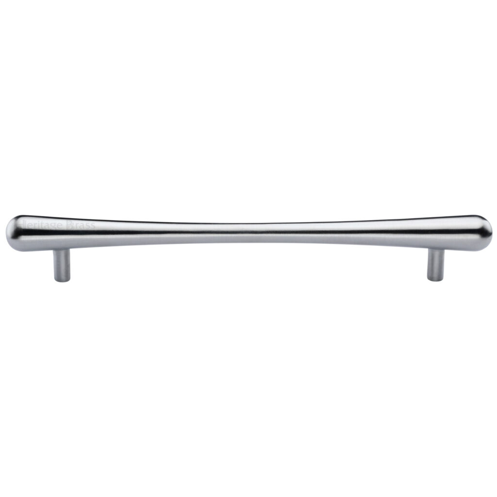 Heritage Brass Cabinet Pull Slim Metro Design 128mm CTC Polished Nickel finish 1