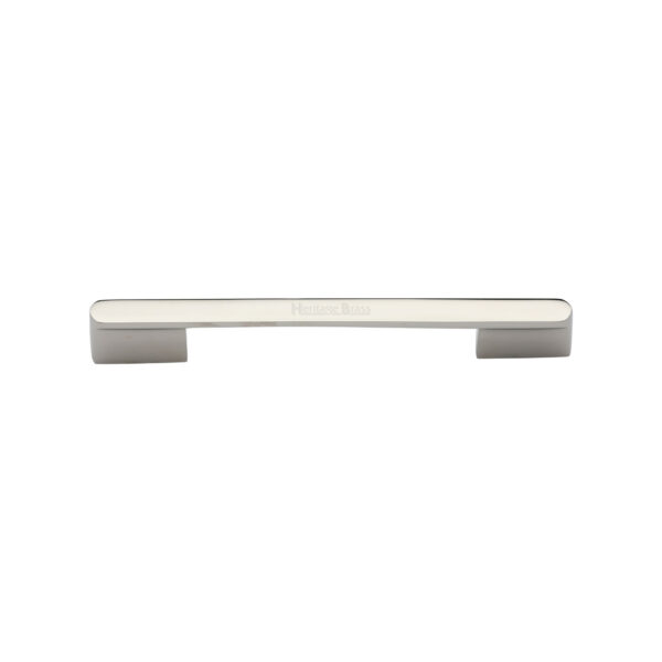 Heritage Brass Cabinet Knob Cylindric Ribbed Design 21mm Polished Nickel finish 1