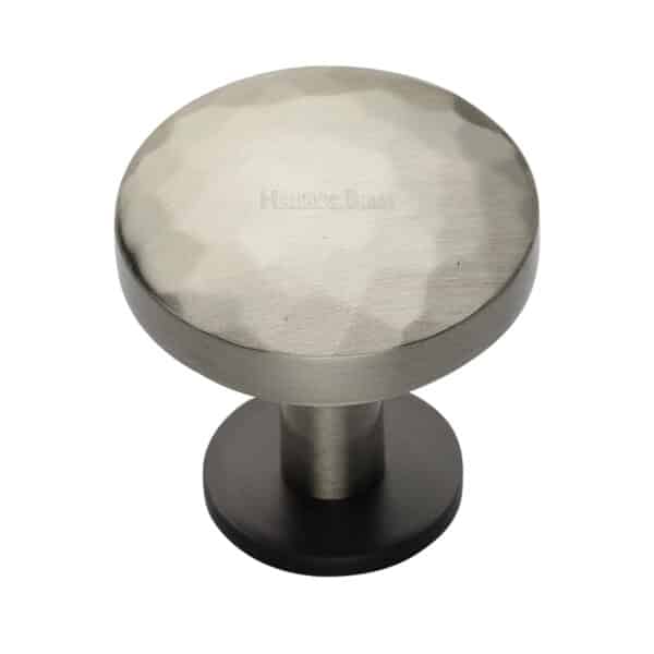 Heritage Brass Cabinet Knob Knurled Disc Design 32mm Polished Chrome finish 1