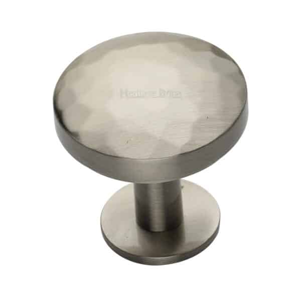 Heritage Brass Cabinet Knob Knurled Disc Design 38mm Polished Brass finish 1