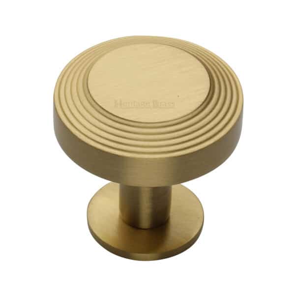 Heritage Brass Cabinet Knob Round Bead Design 32mm Polished Nickel finish 1