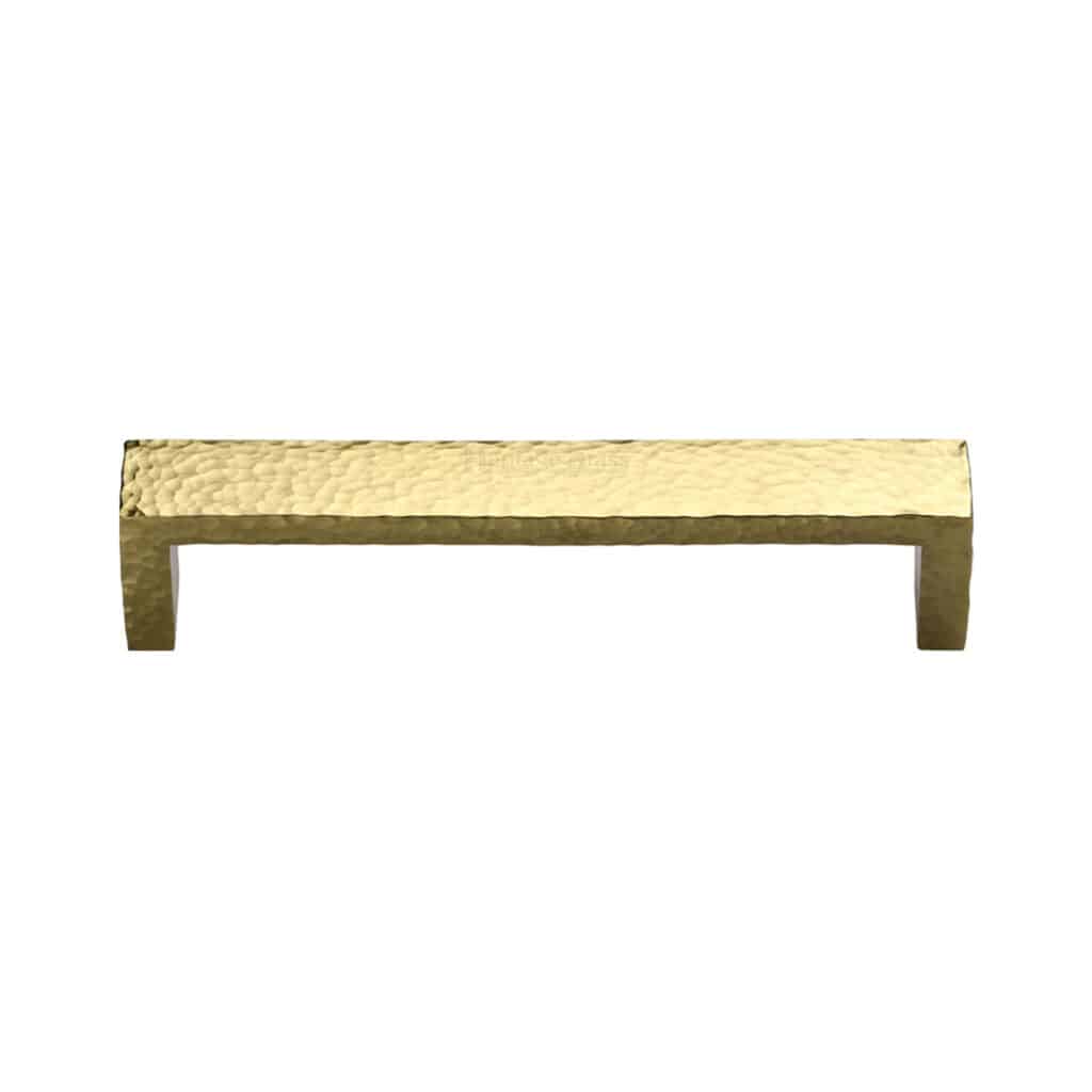 Heritage Brass Cabinet Pull Square Design 128mm CTC Polished Brass finish 1