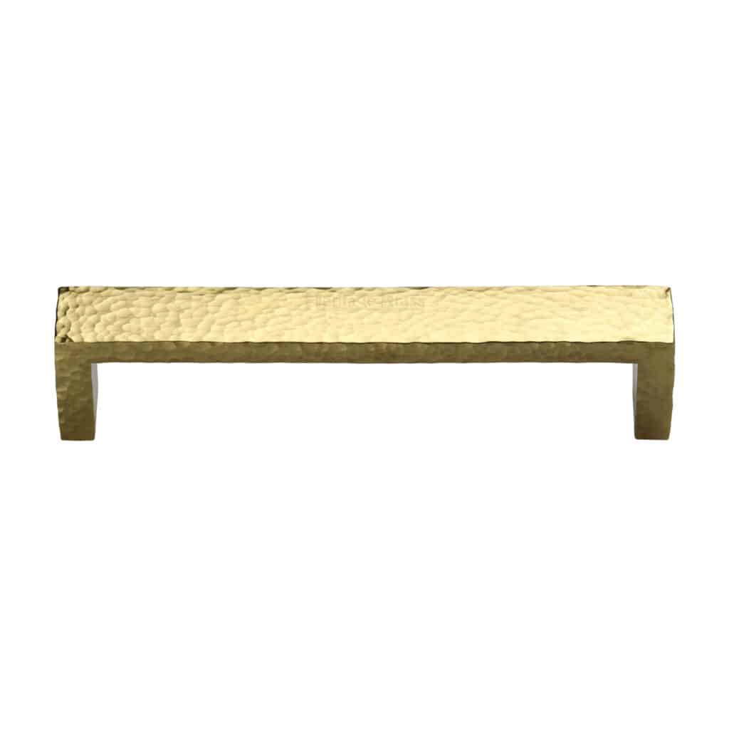 Heritage Brass Cabinet Pull Square Design 96mm CTC Satin Brass finish 1