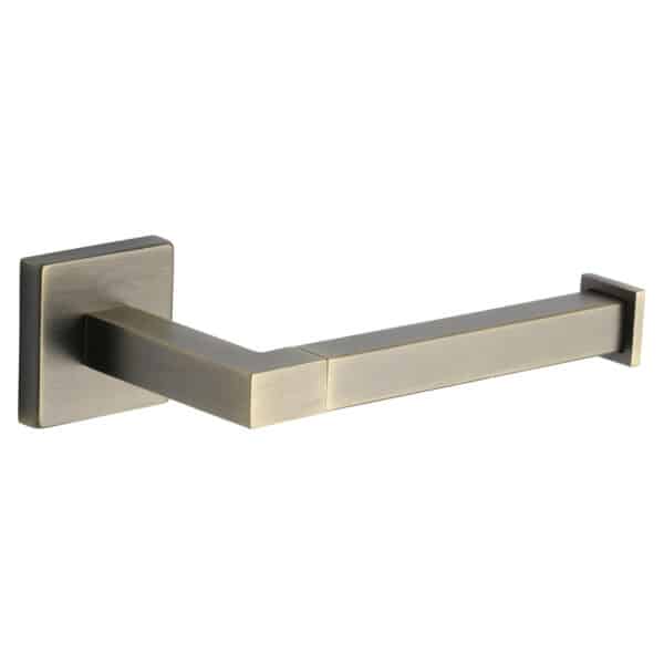 Alexander & Wilks - Crispin Dual Finish Knurled T-bar Cupboard Pull Handle - Satin Brass and Dark Bronze PVD - Centres 128mm 1