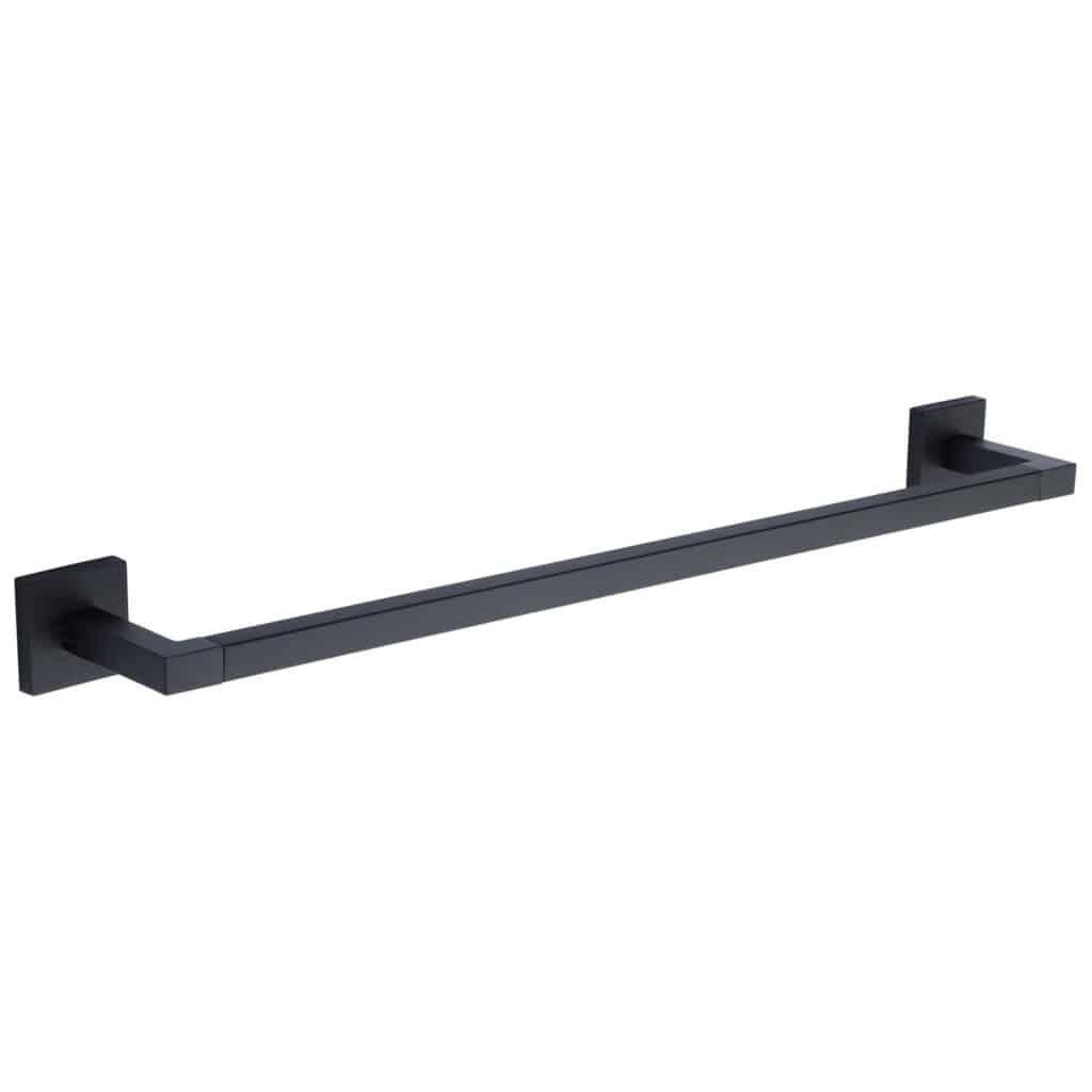 Alexander & Wilks - Crispin Dual Finish Knurled T-bar Cupboard Pull Handle - Dark Bronze PVD and Antique Black - Centres 224mm 1