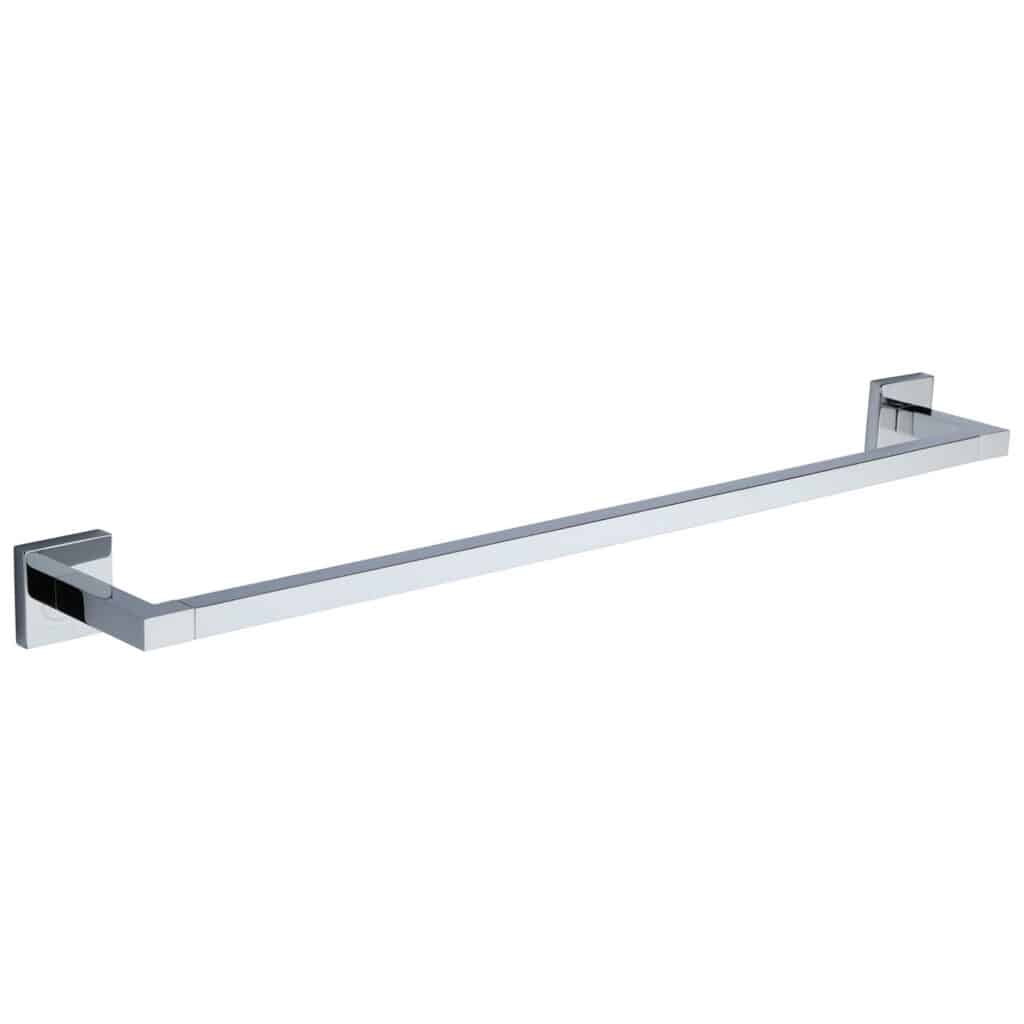 Alexander & Wilks - Crispin Dual Finish Knurled T-bar Cupboard Pull Handle - Polished and Satin Chrome - Centres 224mm 1