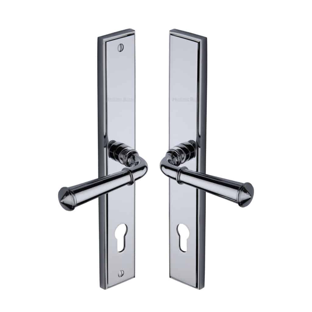 Project Hardware Door Handle for Bathroom Luca Design Satin Nickel Finish 1