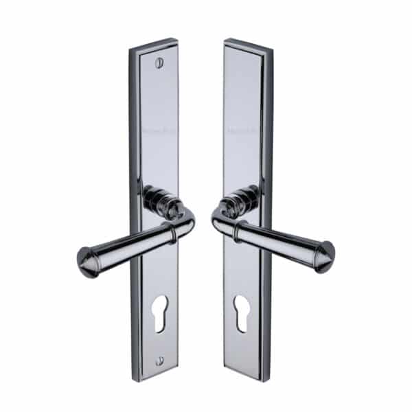 Project Hardware Door Handle for Bathroom Luca Design Satin Nickel Finish 1