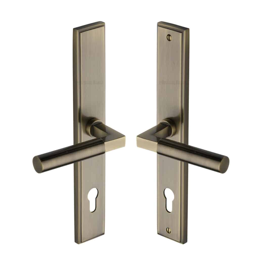 Project Hardware Door Handle for Euro Profile Plate Luca Design Satin Chrome Finish 1