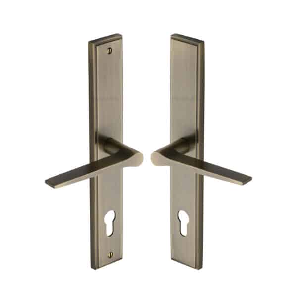 Project Hardware Door Handle for Bathroom Milton Design Satin Nickel Finish 1