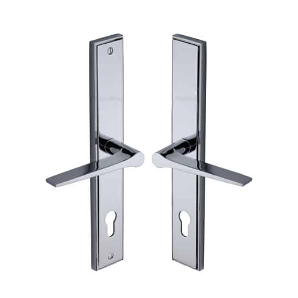 Project Hardware Door Handle for Privacy Set Milton Short Design Polished Chrome finish 1