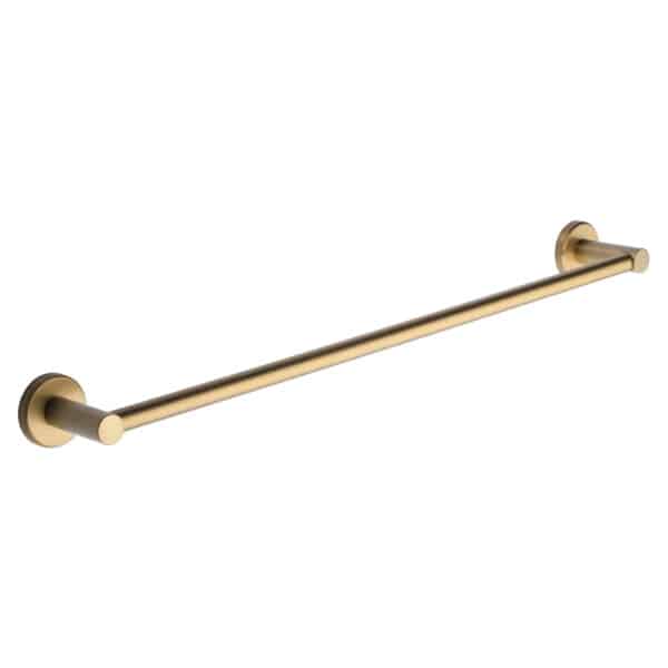 Alexander & Wilks - Brunel Knurled T-Bar Cupboard Handle - Antique Brass - Centres 160mm 1