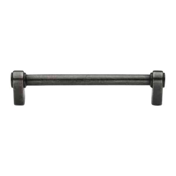 Sorrento Door Handle Lever Latch on Round Rose Treviso Design Matt Black Finish 1