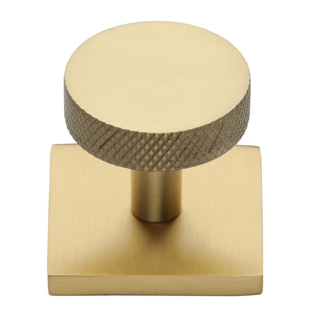 Classic Square Cabinet Knob Matt Black Silk Touch Finish 32mm 1