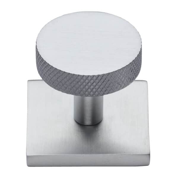 Classic Square Cabinet Knob Green Silk Touch Finish 32mm 1