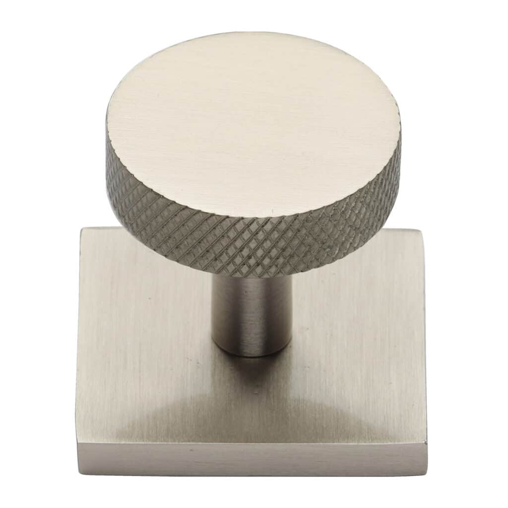 Classic Square Cabinet Knob Grey Silk Touch Finish 32mm 1