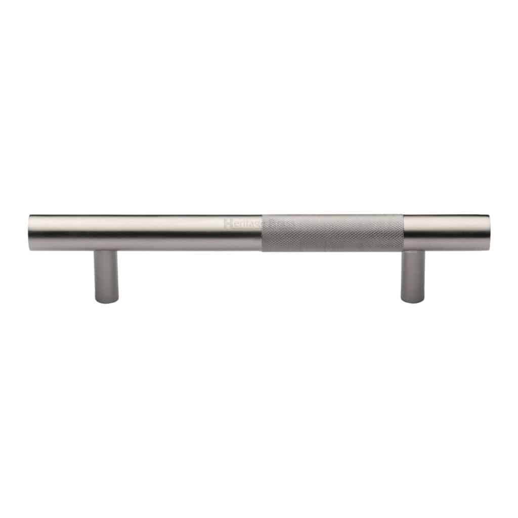 Heritage Brass Door Handle for Privacy Set Victoria Short Design Polished Chrome Finish 1