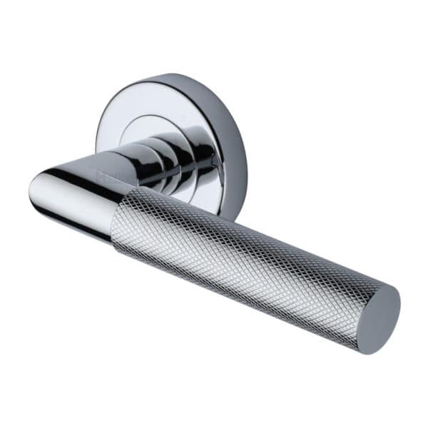 Heritage Brass Door Handle for Privacy Set Sophia Short Design Satin Nickel Finish 1