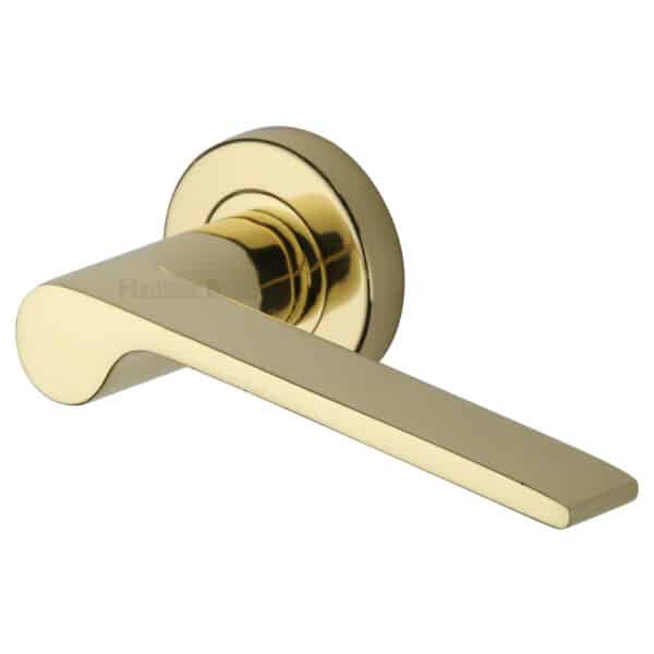 Heritage Brass Euro Profile Cylinder Escutcheon Polished Brass finish 1