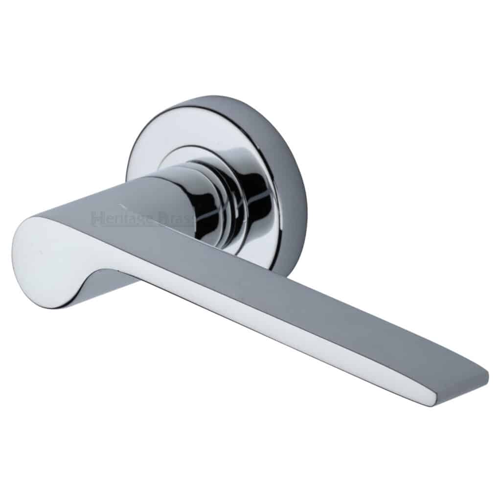 Heritage Brass Euro Profile Cylinder Escutcheon Polished Chrome finish 1