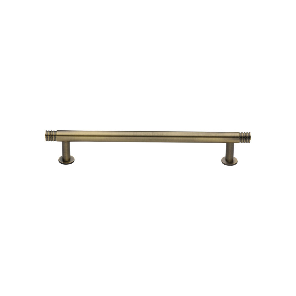 Heritage Brass Door Handle for Oval Profile Plate Windsor Design Polished Chrome Finish 1