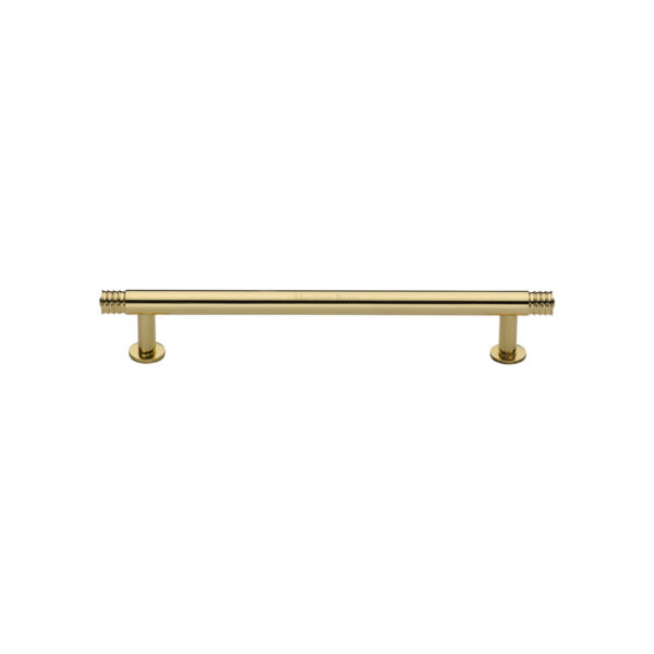 Heritage Brass Door Handle for Oval Profile Plate Windsor Design Satin Brass Finish 1