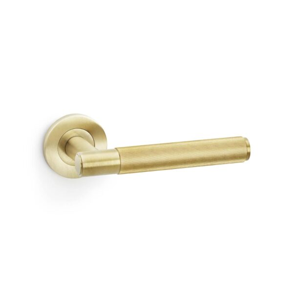 Alexander & Wilks - Lynd Hammered Cupboard Knob - Unlacquered Brass - 32mm 1