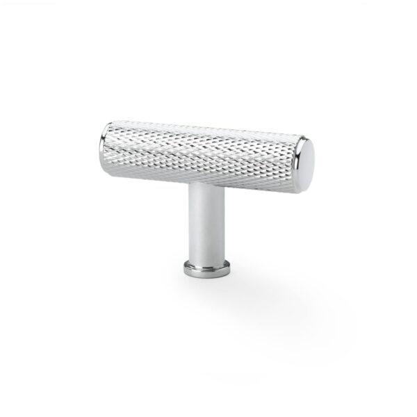 Alexander & Wilks - Bardom Ridged Cabinet Cup Pull - Polished Nickel 1