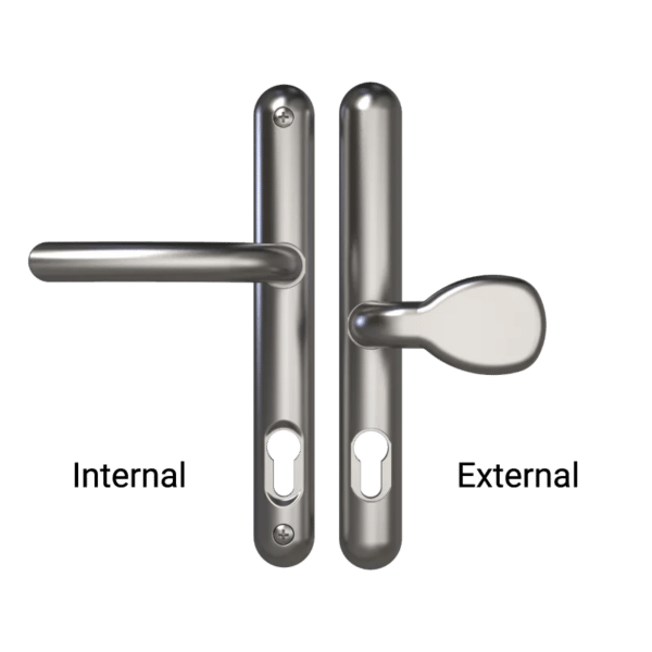 Brisant Secure External Pad Handle - Stainless Steel 211mm 2