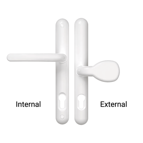 Brisant Secure External Pad Handle - White 211mm 2