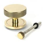 Aged Brass Brompton Centre Door Knob (Plain) 2