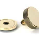Aged Brass Brompton Centre Door Knob (Plain) 3