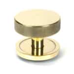 Aged Brass Brompton Centre Door Knob (Plain) 1