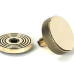 Aged Brass Brompton Centre Door Knob (Beehive) 3