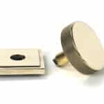 Aged Brass Brompton Centre Door Knob (Square) 3
