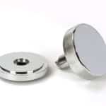 Polished Chrome Brompton Centre Door Knob (Art Deco) 3