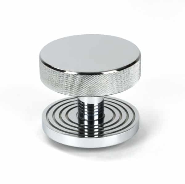 Polished Chrome Brompton Centre Door Knob (Beehive) 1