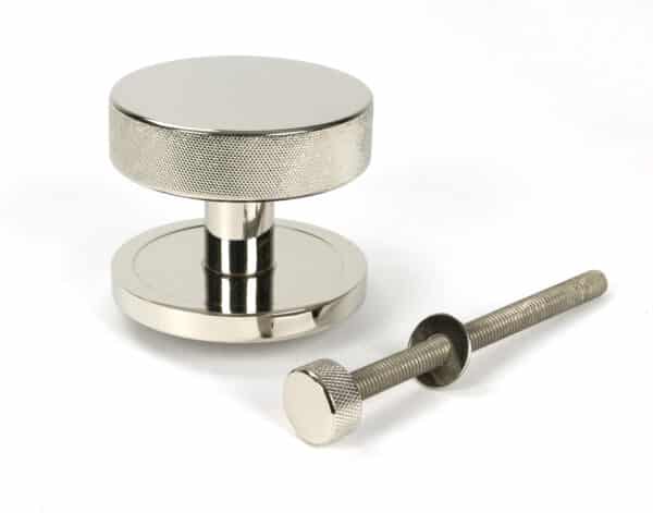 Polished Nickel Brompton Centre Door Knob (Plain) 2