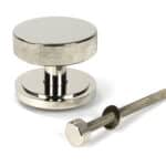 Polished Nickel Brompton Centre Door Knob (Art Deco) 2