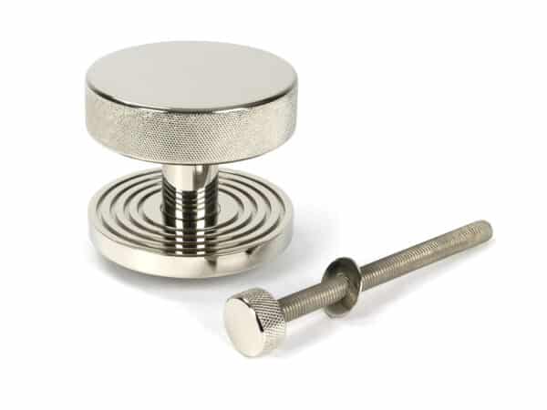 Polished Nickel Brompton Centre Door Knob (Beehive) 2