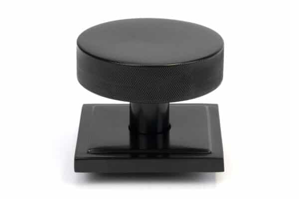 Black Brompton Centre Door Knob (Square) 1