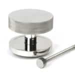 Polished Marine SS (316) Brompton Centre Door Knob (Plain) 2
