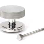 Polished Marine SS (316) Brompton Centre Door Knob (Art Deco) 2
