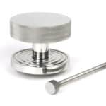 Polished Marine SS (316) Brompton Centre Door Knob (Beehive) 2