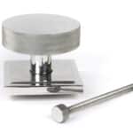 Polished Marine SS (316) Brompton Centre Door Knob (Square) 2
